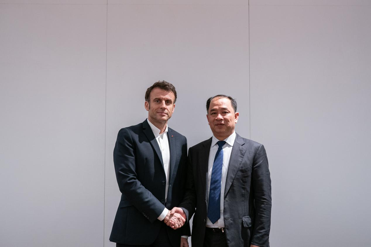 “感謝你們投資法國！”法國總統馬克龍會見公司唐杰雄董事長